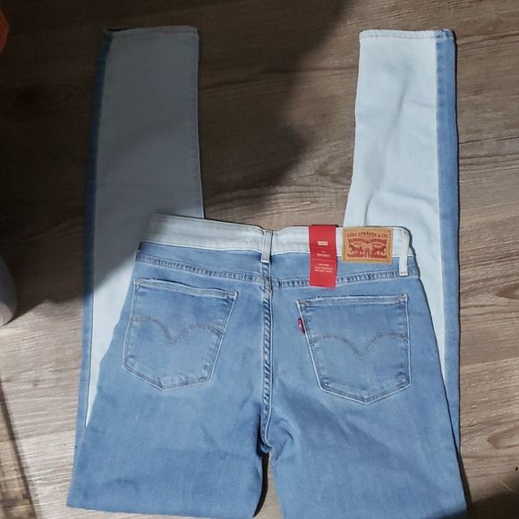 Levi's 711 stretch skinny two tone pants size 32/30 - Picture 1 of 5